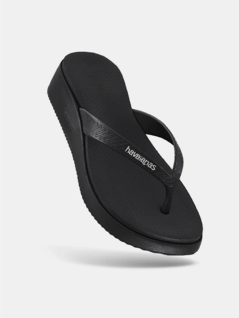 Special Havaianas x Zara collection: Platform Thong Sandals Black NWT - Picture 6 of 9